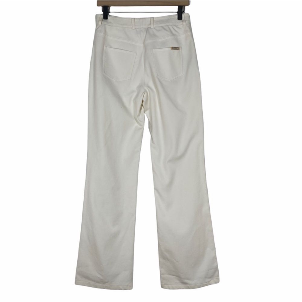 St. John Collection Ivory Wide Leg Trousers Size 4 - Picture 2 of 11